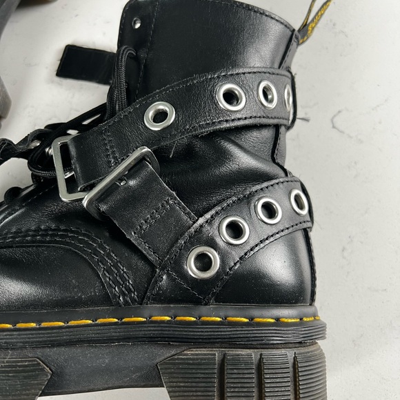 Dr. Martens Black Combat Platform Boots - Picture 11 of 12